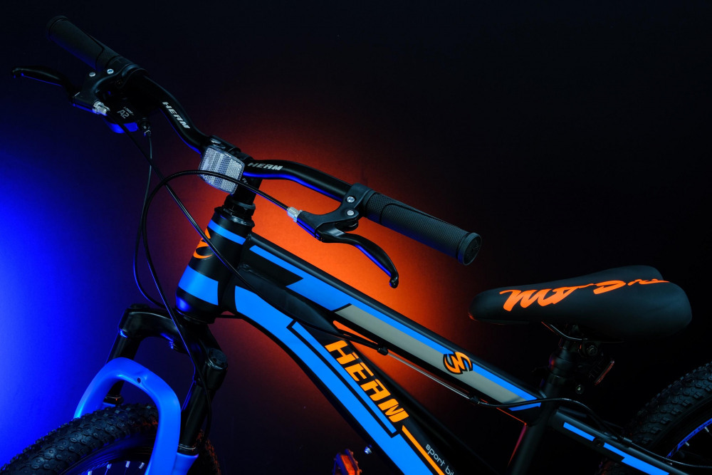 Heam First 207 Матовый Чёрно/Оранжевый/Синий