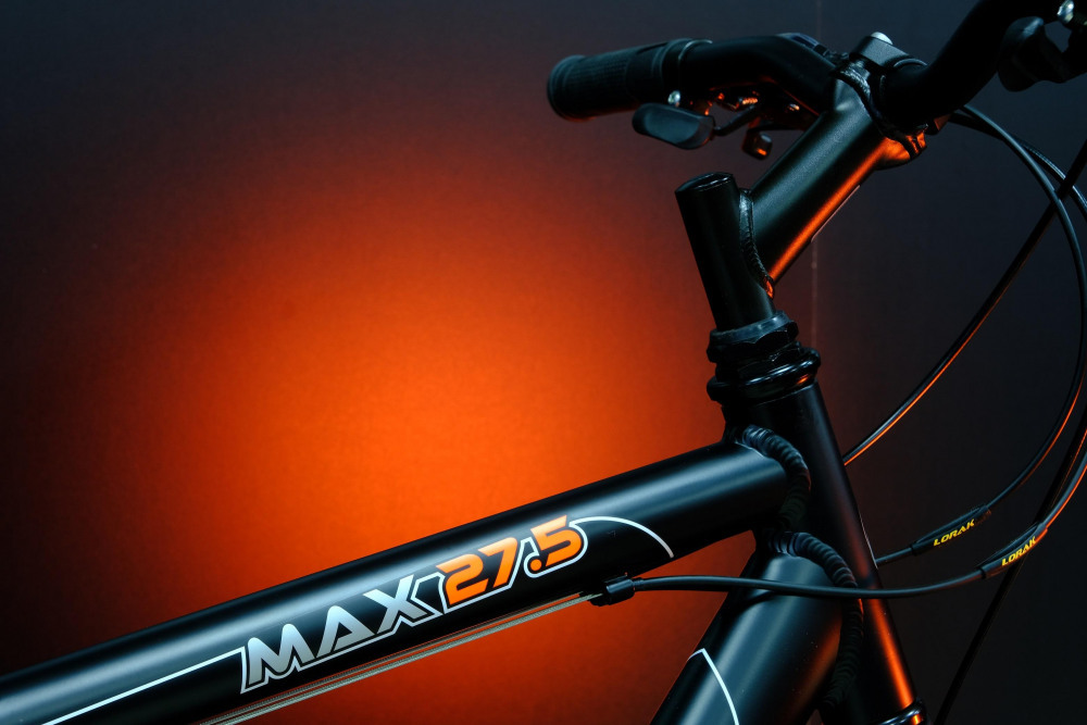 Lorak MAX 27,5 Матовый Чёрный/Оранжевый 21р (на рост 183-190)