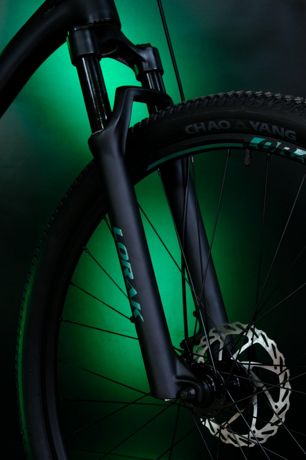 LORAK Sel 9000 8 sp Матовый Чёрный/Зелёный 23р (на рост 189-205)